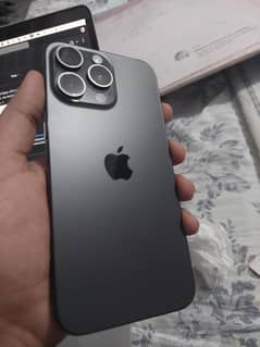 Black Iphone 15 pro max pta approved HK Version (In Waranty)