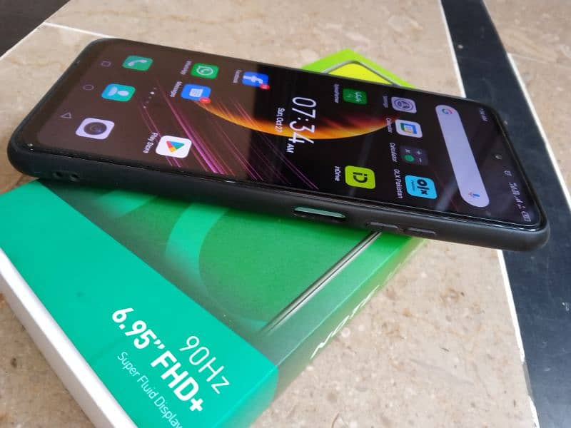 Infinix note 10 pro with box and charger 1