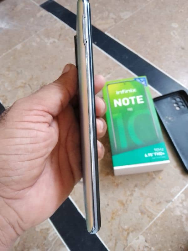 Infinix note 10 pro with box and charger 11