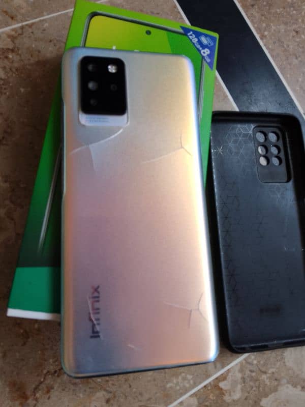 Infinix note 10 pro with box and charger 13