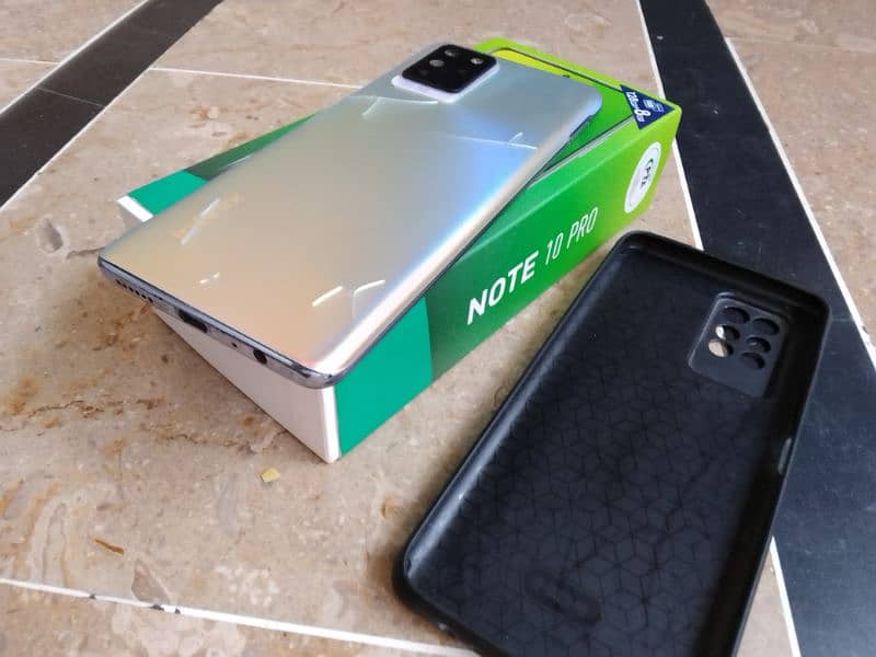 Infinix note 10 pro with box and charger 15