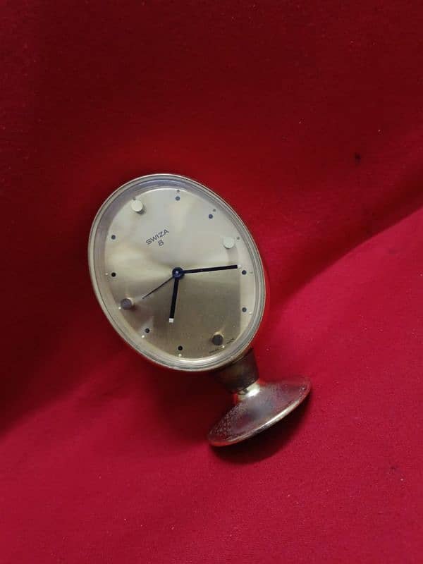 vintage swiza Table clock . swiss made 5