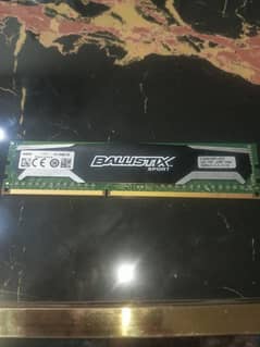 BALLISTIX SPORT single 4GB DDR3 1600M