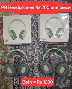 2 pieces P9 Bluetooth Headphones (Delivery not possible)