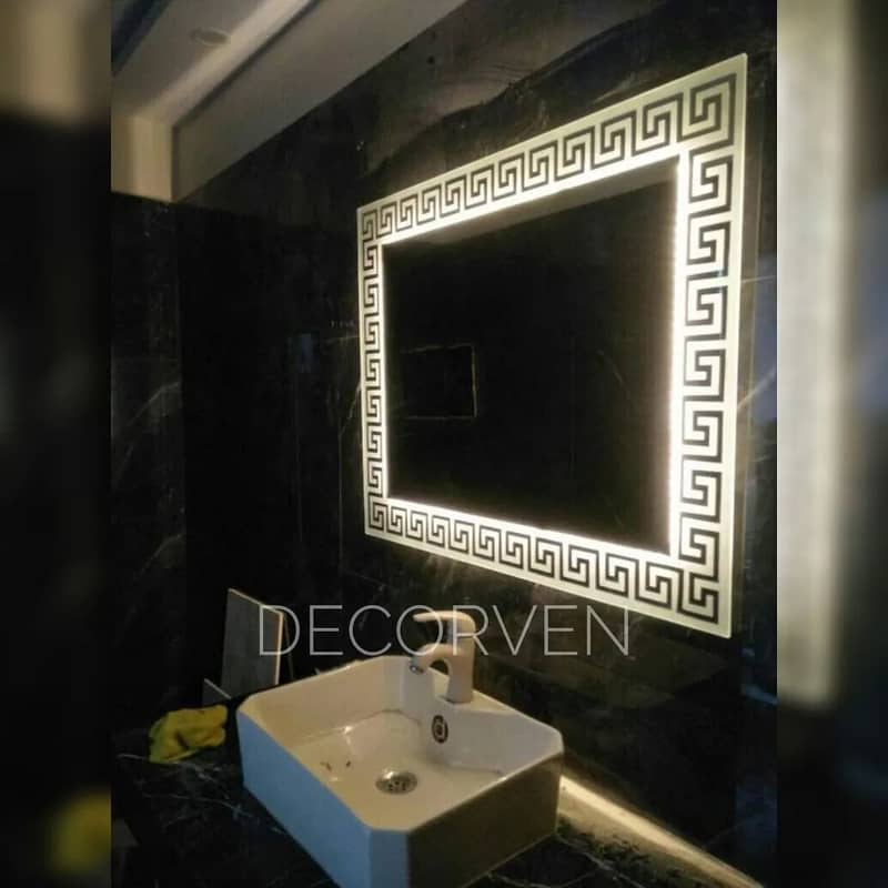 Led Mirror, Mirror, Decor, Round Led Mirror, Make Up Mirror 8