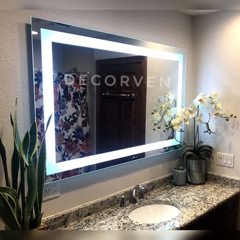 Led Mirror, Mirror, Decor, Round Led Mirror, Make Up Mirror 10