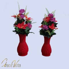 Artificial Flowers (2 Pieces)| Flowers for Home Decoration | Flowers