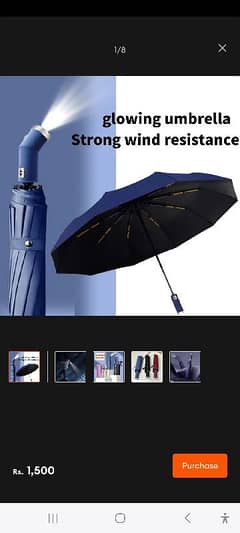 Hand umbrella available. . . in bulk stock