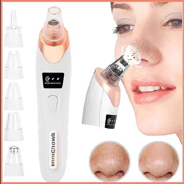 5in1 Blackhead derma pimple acne vacuum dust dirt Pore Black Head face 0