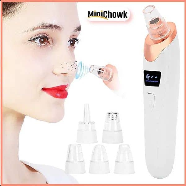 5in1 Blackhead derma pimple acne vacuum dust dirt Pore Black Head face 5