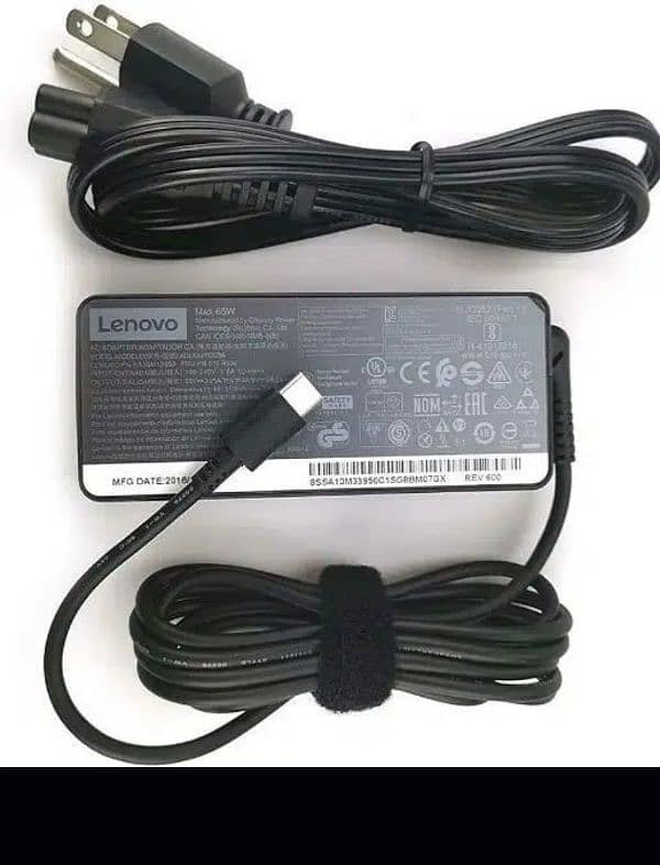 65W Lenovo original charger type c 0