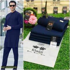 Men's Unstitched Cotton Plain Suits