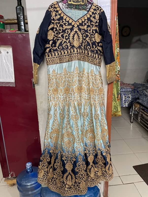 indian frock with dubbata stiched 1