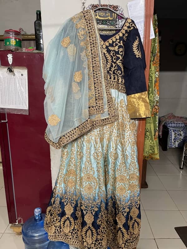 indian frock with dubbata stiched 2