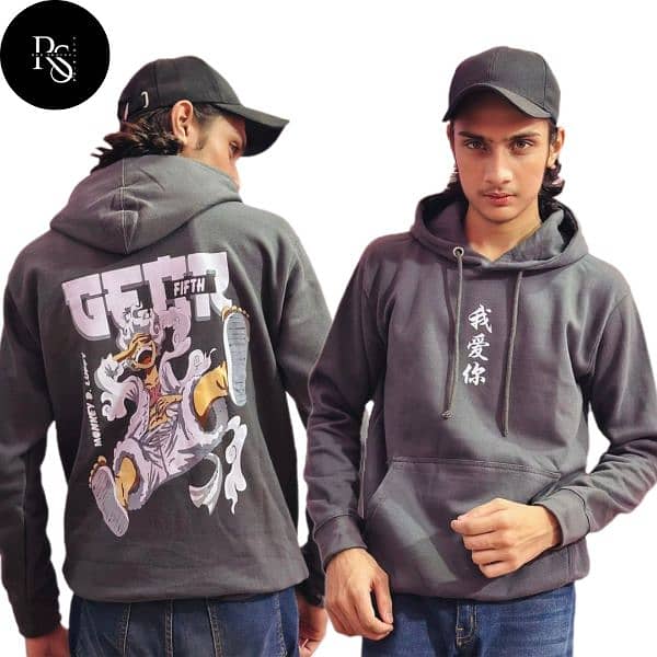 Printed Hoodie's For Men Comfortable 100% Fleece 3 Color Available 2