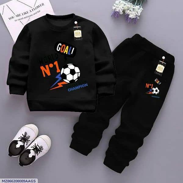 Boy's Fleece Printed Sweatshirt Tracksuit for sale 2