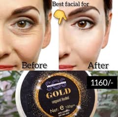 Gold urgent facial