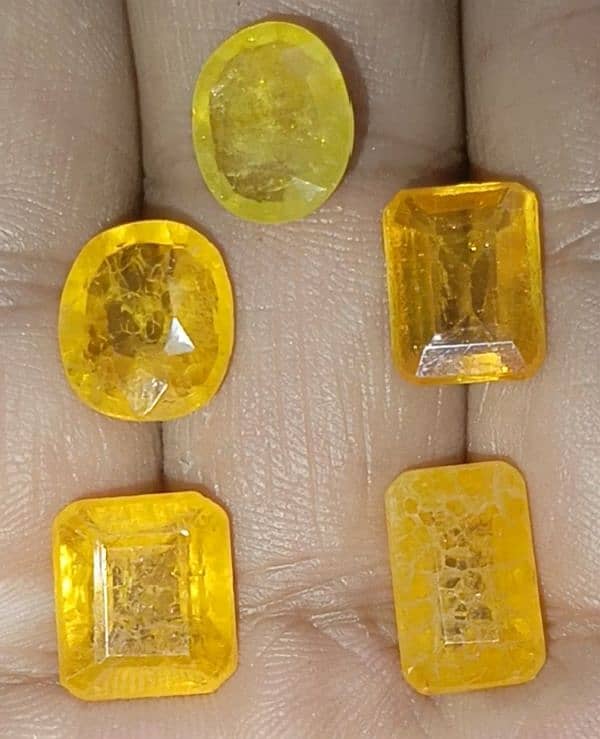 Pukhraj Topaz Natural Stones etc 2