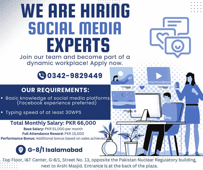 Our company is seeking social media experts and developers 0