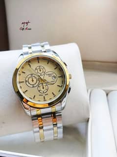 Tissot  Date Working  Stainless steel Chain  Good Quality