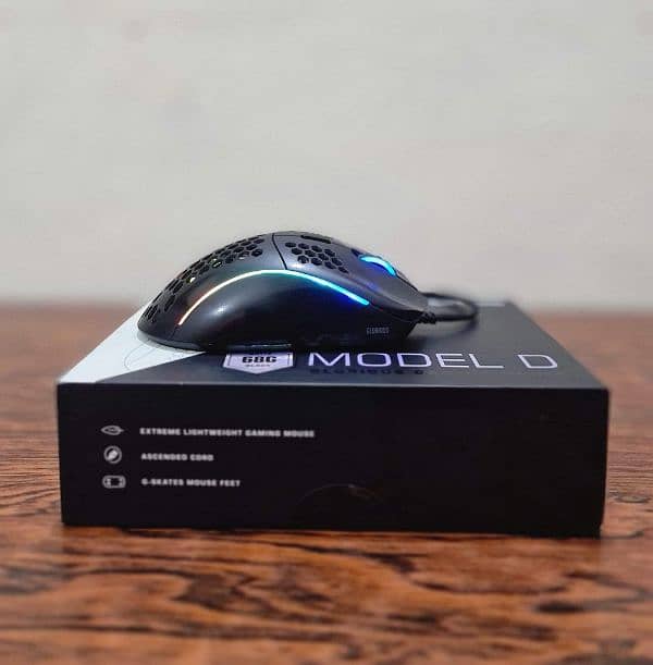 Glorious Model D with Box . RGB Gaming Mouse . Light Weight 5