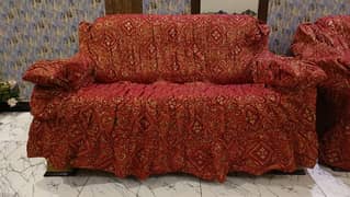 Banarsi Sofa Cover Jacquard