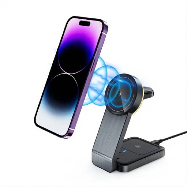 Totu 3 in 1 Charging Stand  Mobile + Airpods + Apple Watch Stand 5