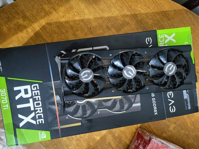 Evga RTX  3070TI XC3 GAMING CARD with box 6