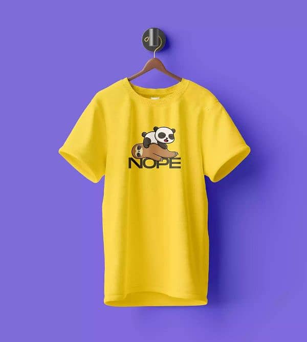 WYPO- T-shirt For Girl Round Neck Graphic Cotton Tee,Yellow 2