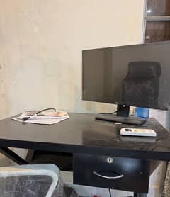 Computer table , chair and LCD