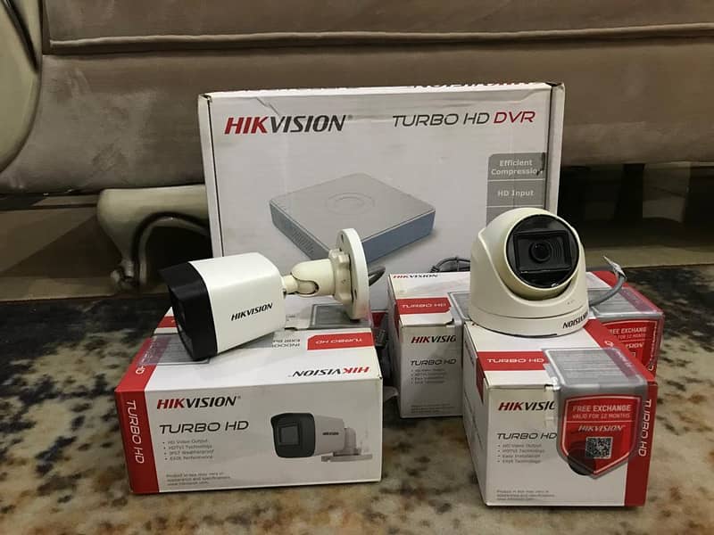 5 Hikvision CCTV Cameras of 5MP with Complete Setup for Sale 1