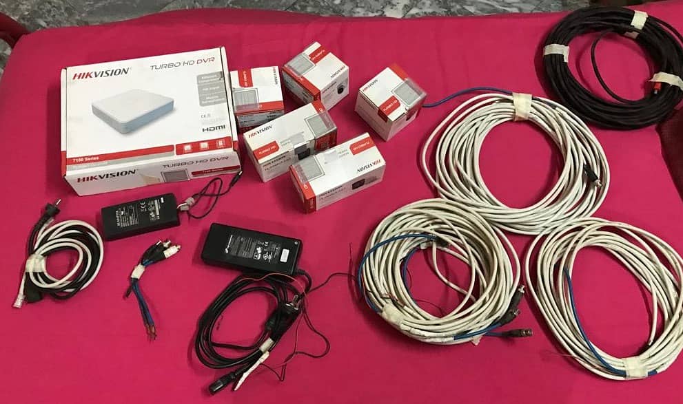 5 Hikvision CCTV Cameras of 5MP with Complete Setup for Sale 5