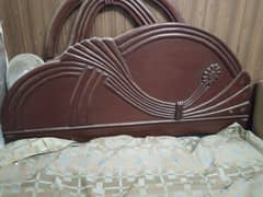 Double bed with mattress