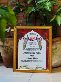 Nikkah Certificate Frames