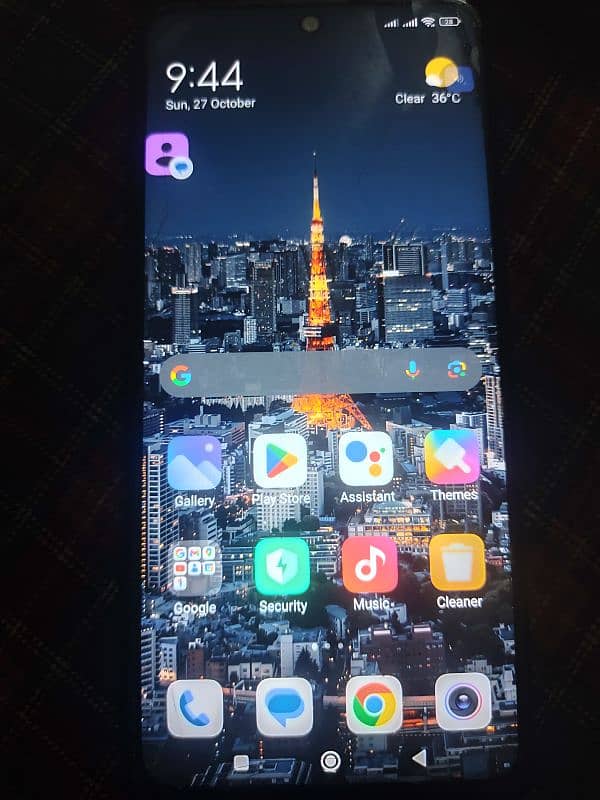 Redmi note 9s in good condition with complete box and accessories. . 0