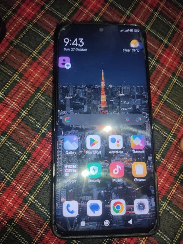 Redmi note 9s in good condition with complete box and accessories. . 1