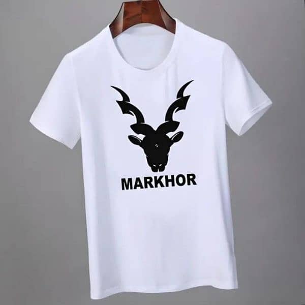 1-pics Mens wear MARKHOR printed T-shirt 0