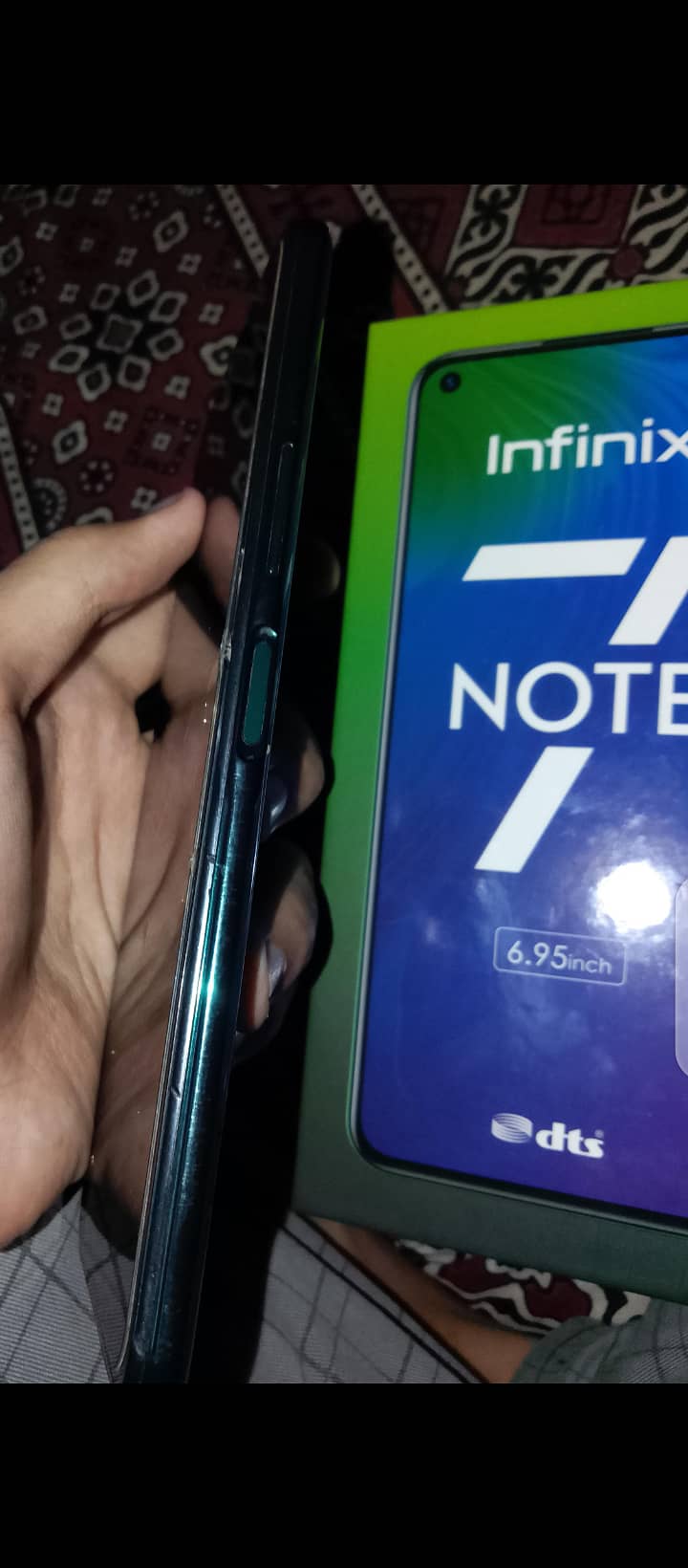 Infinix note 7, 4/64 in good confition with box and 2 covers 6