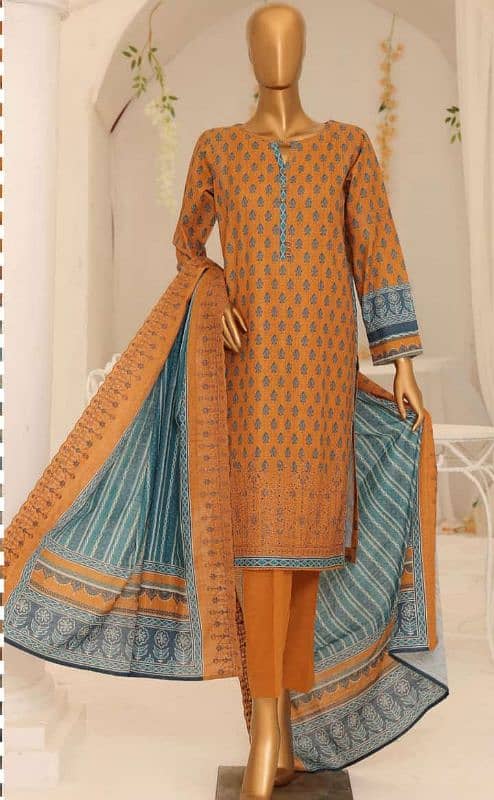 Khaddar Embroided and digital printed 3pc 2