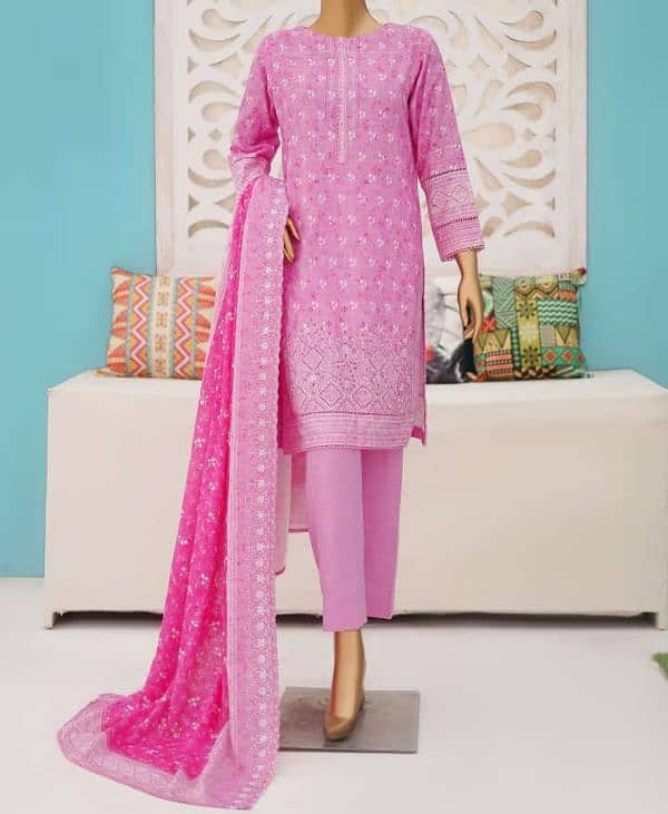 Khaddar Embroided and digital printed 3pc 10