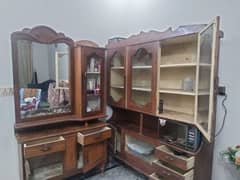 dressing table & showcase