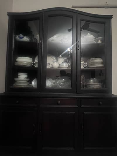 Pure wooden Showcase with glass doors