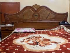 wooden bed