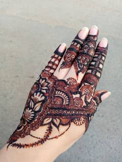 Mehandi art by Heena