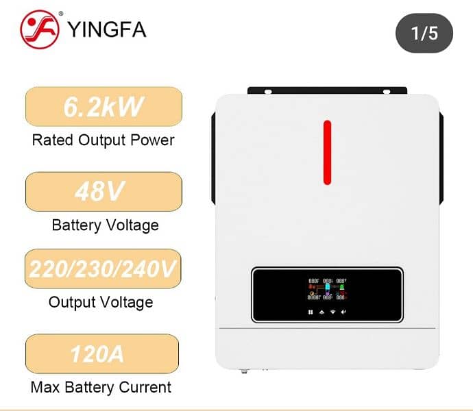 yingfa brand new solar inverter 6.2 KW 4