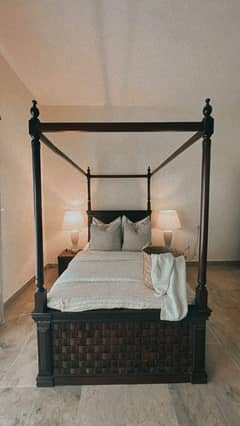 Beautiful four-posted bed