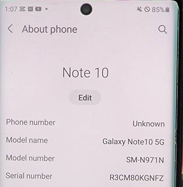 Samsung note 10 0