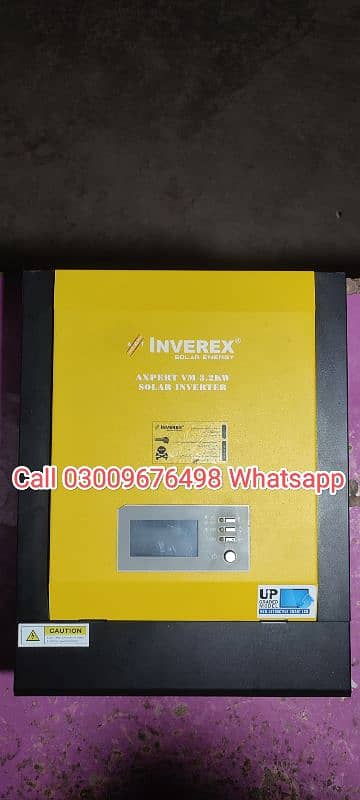 is number per call 03009676498   INVEREX AXPERT V 3.2KW SOLAR Inverter 0