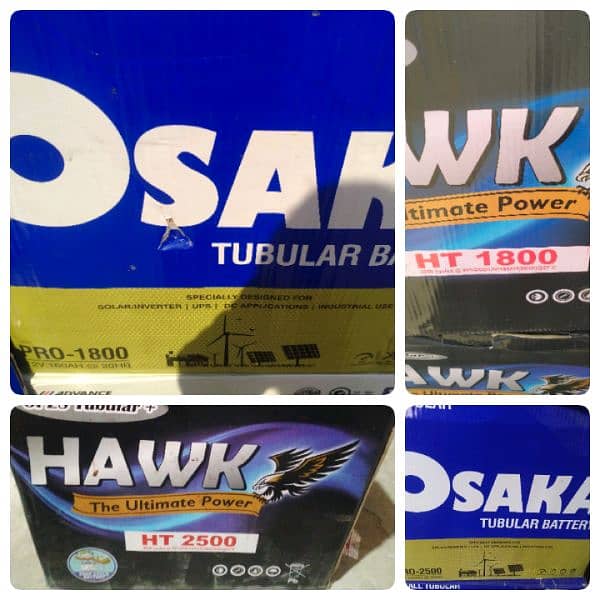 Exide and Osaka Tubular Battery Wholesaler 1