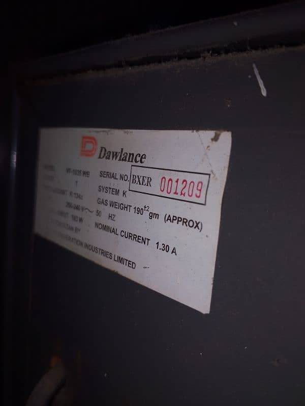 dawlance vertical freezer 5